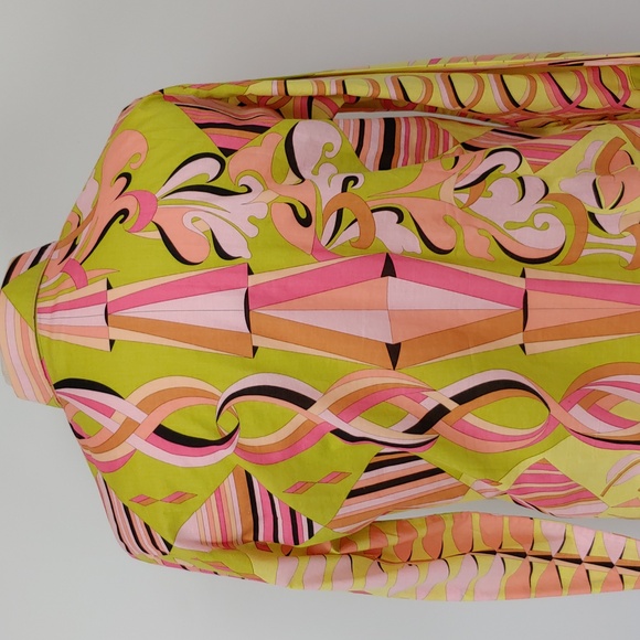 Averado Bessi Multi Color 100% Cotton Long Sleeve Button Down Shirt Size 10 - Picture 9 of 13